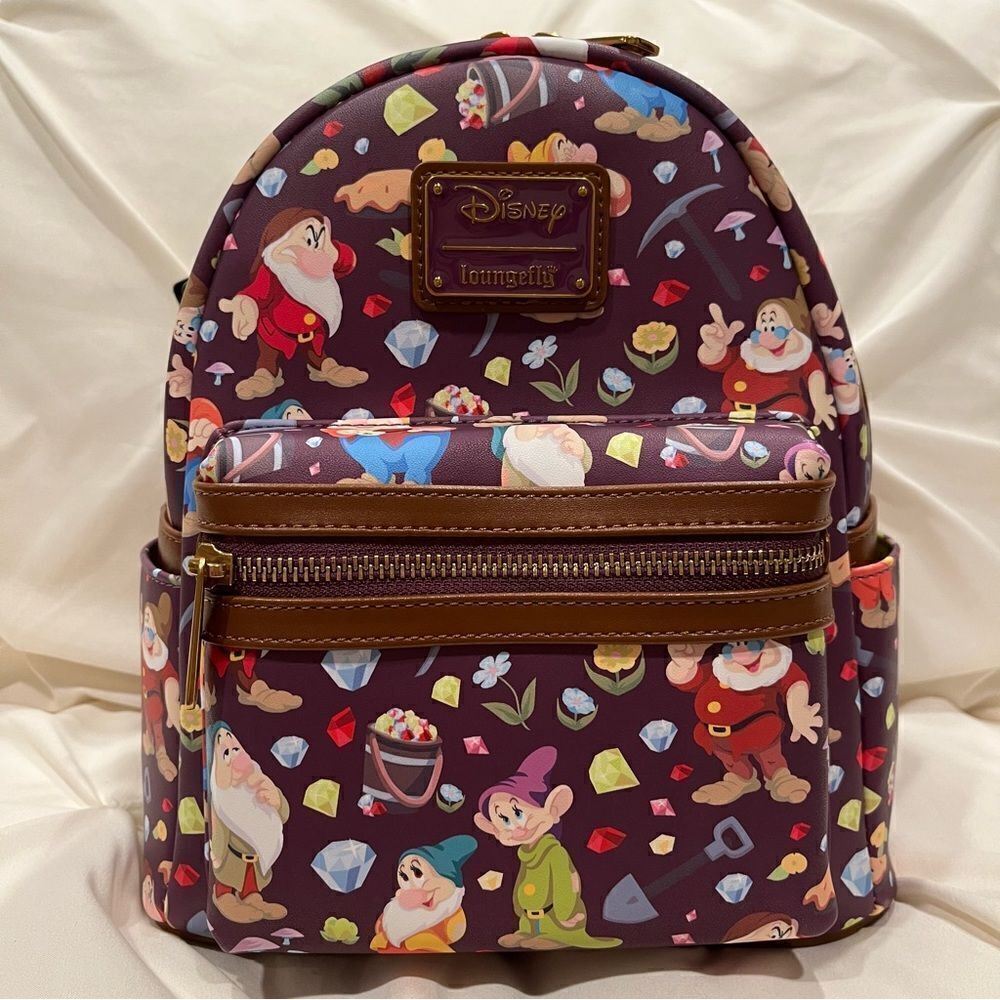 Loungefly Disney Snow White & the Seven Dwarfs 85th Anni Mini Backpack NWT